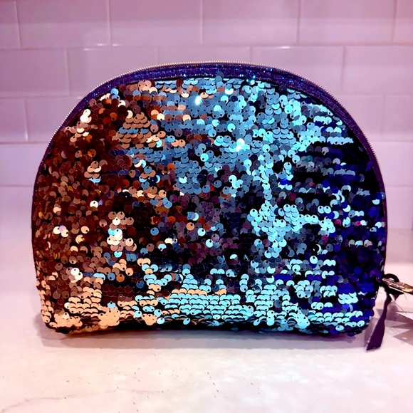 Isabella Scott Mermaid Sequin Makeup Bag NWT - Picture 3 of 10